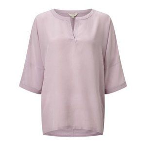 Jigsaw Silk Front Kimono Top Pebble Rose Sz XS